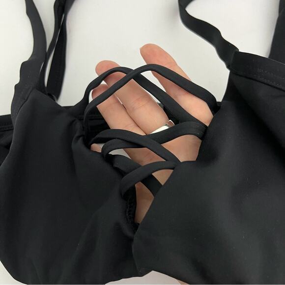 Seafolly Active DD Cup Bralette Bikini Top in Black DD Cup NWOT 6US - Picture 4 of 7